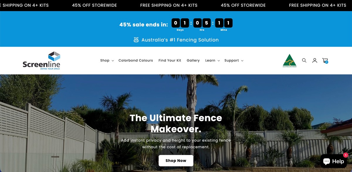 Screenline Systems Store Screenshot